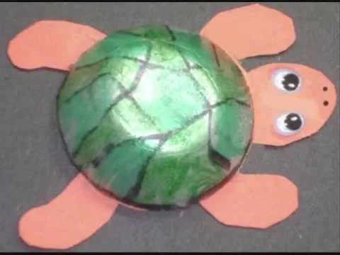 Cómo hacer una tortuga con un carton de huevos - YouTube