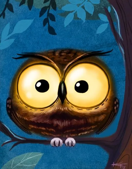 Buhos dibujos a lapiz tiernos - Imagui