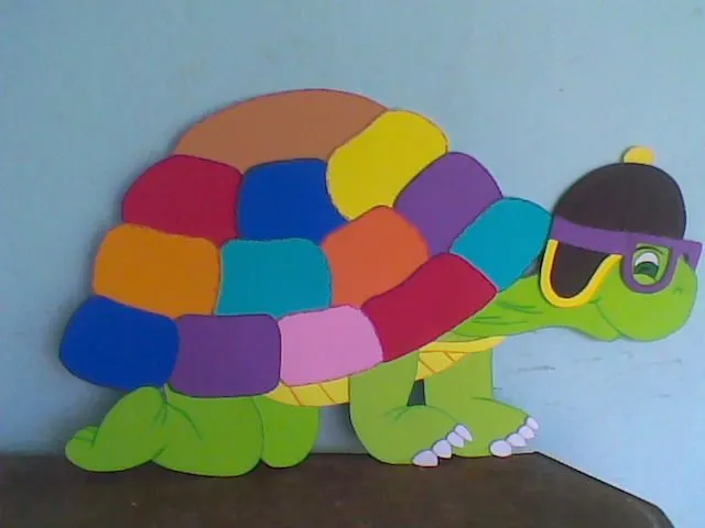 Tortugas realizadas en foami - Imagui