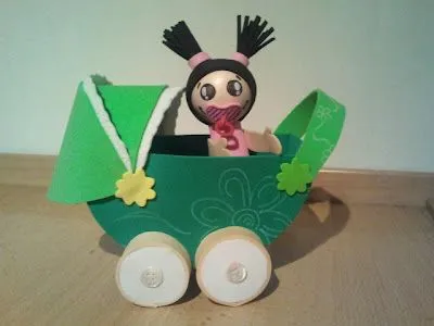 DE TOT UN XIC, Fofuchas, cajas, llaveros....: BEBE FOFUCHA CON CARRITO DE TOT UN XIC, Fofuchas, cajas, llaveros....: BEBE FOFUCHA CON CARRITO