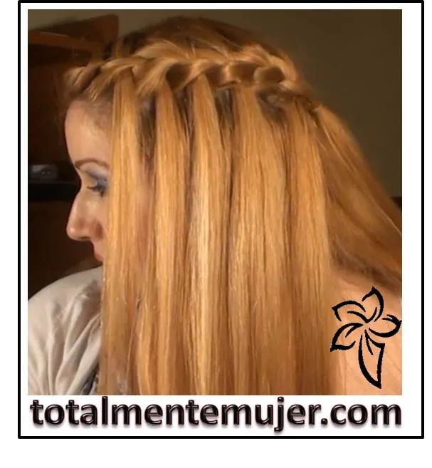 Totalmente Mujer » Trenza Cascada paso a paso Totalmente Mujer » Trenza Cascada paso a paso