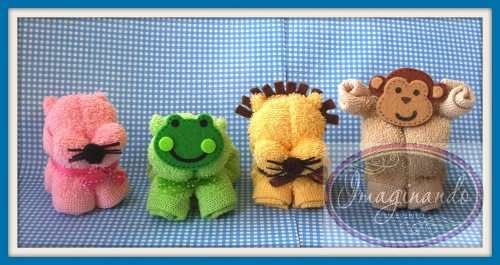 10 Animales De Toalla Facial Recuerdos Bautizo Baby Shower ... 10 Animales De Toalla Facial Recuerdos Bautizo Baby Shower ...