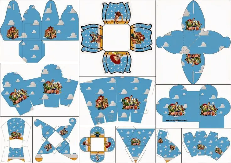 Toy Story 3: Cajas para Imprimir Gratis. | Ideas y material gratis ...