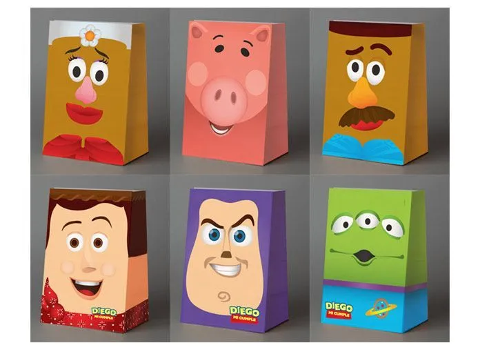 Toy Story // Bolsitas de papel personalizadas — fiestas cancheras ...