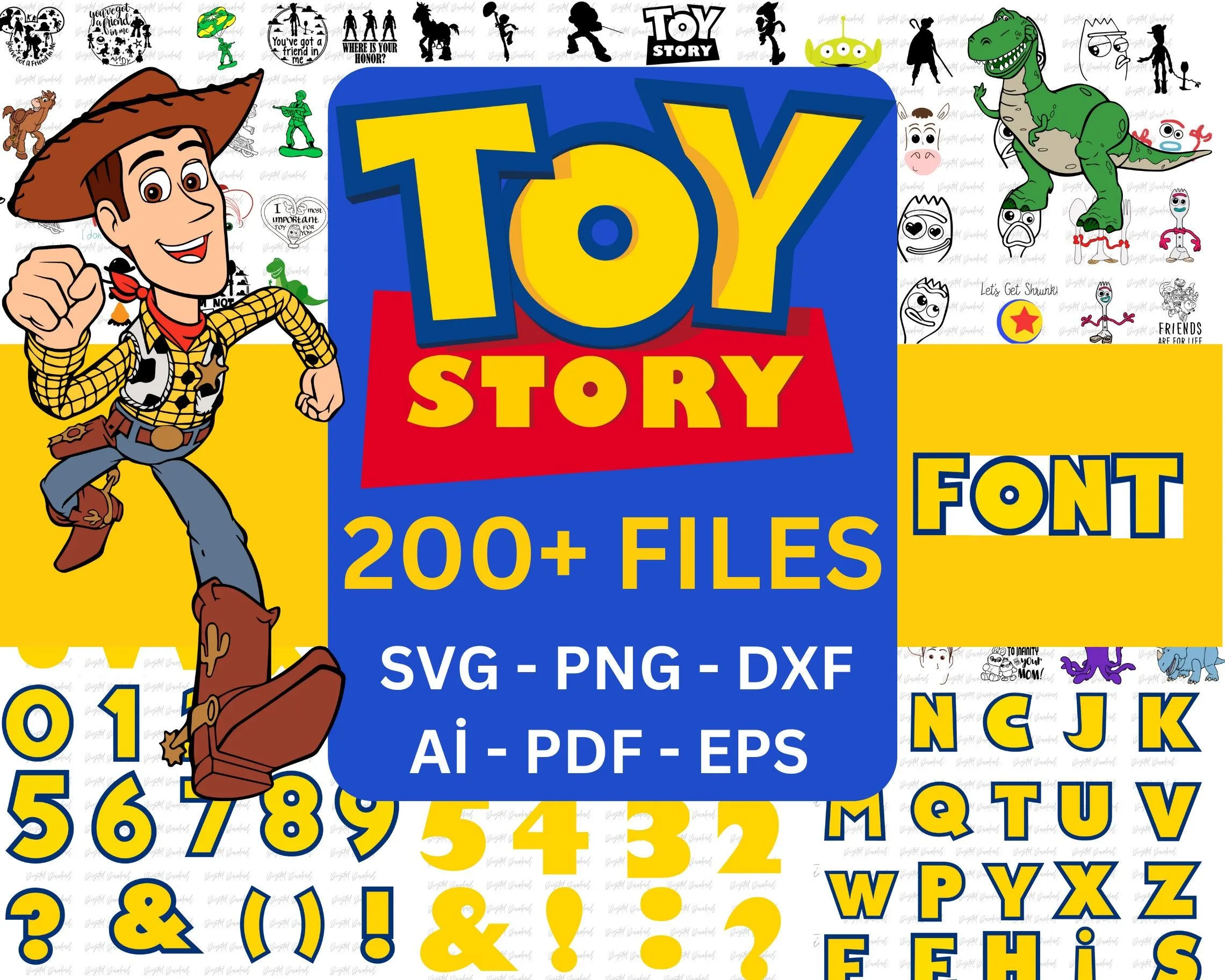 Toy story font for cricut - Etsy México