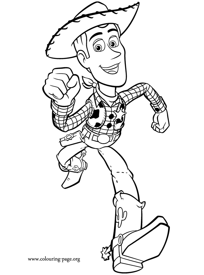 Toy Story - Woody coloring page Toy Story - Woody coloring page