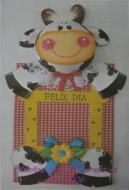 Trabajitos de vaquitas en fomy - Imagui
