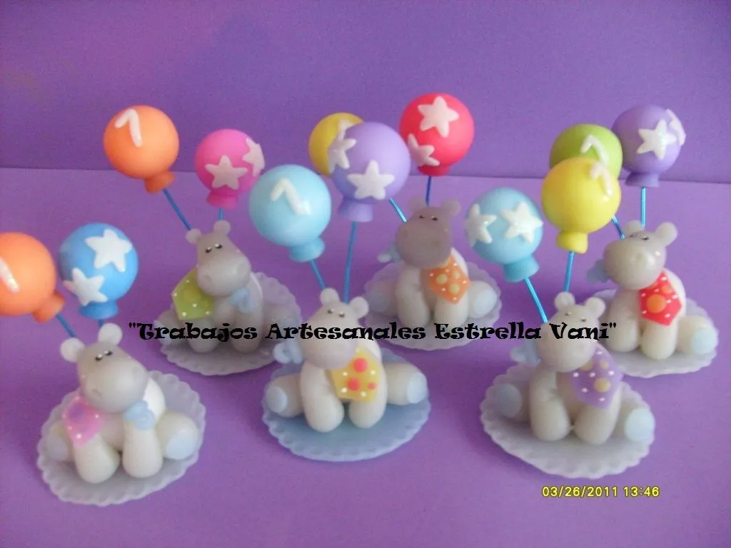 TRABAJOS ARTESANALES "ESTRELLA VANI": Hipopótamos bebés para un ... TRABAJOS ARTESANALES "ESTRELLA VANI": Hipopótamos bebés para un ...