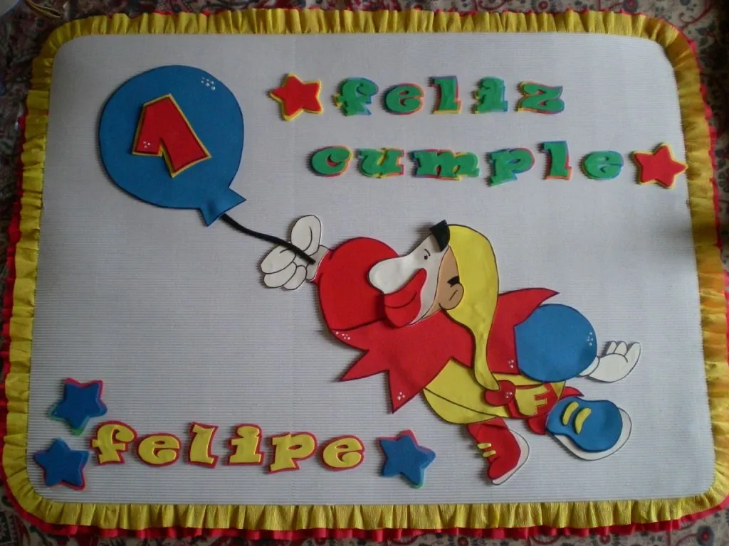 TRABAJOS ARTESANALES "ESTRELLA VANI": Piñón Fijo de cumpleaños!!!! TRABAJOS ARTESANALES "ESTRELLA VANI": Piñón Fijo de cumpleaños!!!!