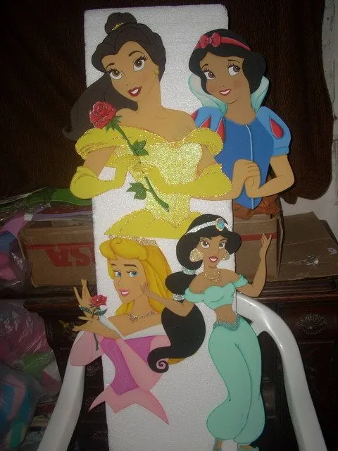 Imagenes princesas en goma eva< - Imagui