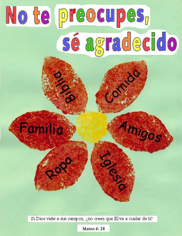 Trabajos Manuales Para La Escuela Dominical - Se Agradecido Trabajos Manuales Para La Escuela Dominical - Se Agradecido