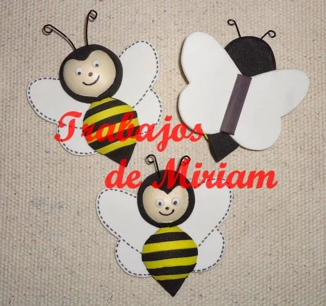 Trabajos de Miriam: Imanes Abejitas