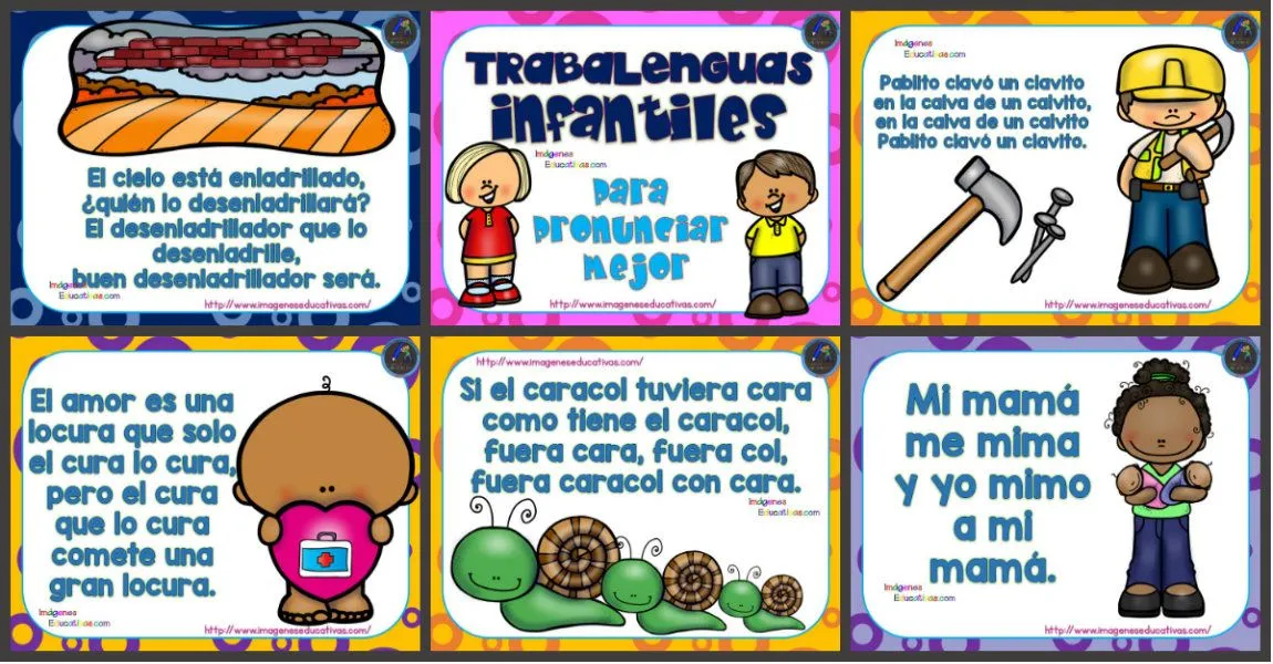 Trabalenguas infantiles cortos para entrenar pronunciación – Imagenes Educativas Trabalenguas infantiles cortos para entrenar pronunciación – Imagenes Educativas