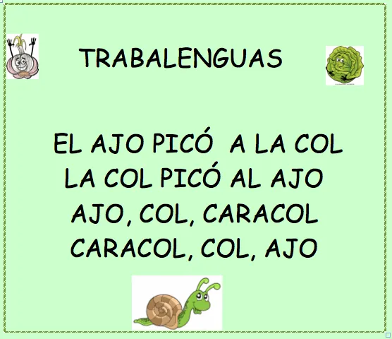 Trabalenguas | laclasedeptdemontse