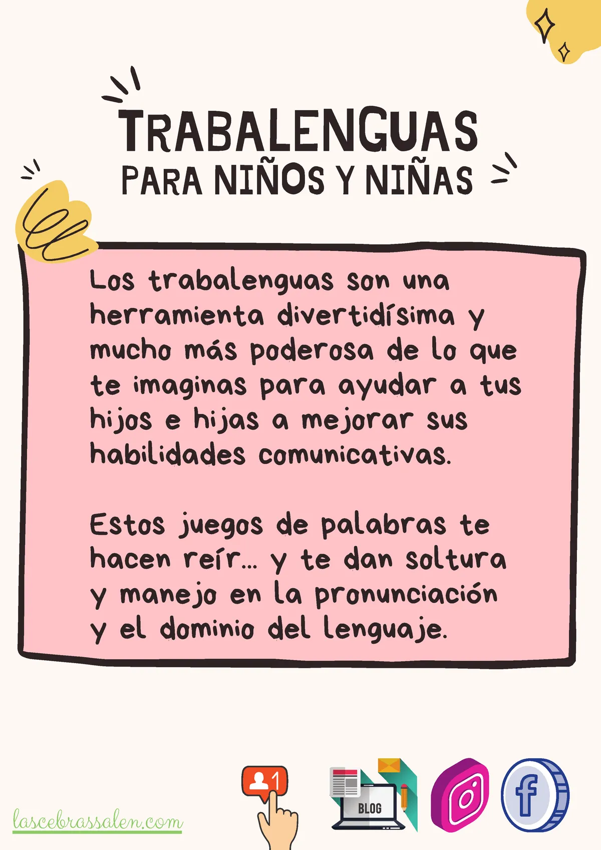 Trabalenguas para niños y niñas - ####### Los trabalenguas son una #######  herramienta divertidísima - Studocu