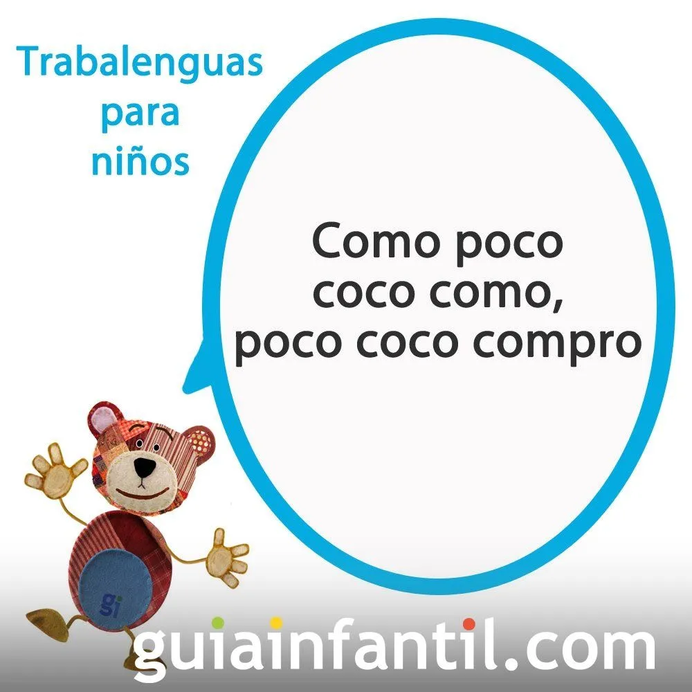 Trabalenguas con la sílaba co de como y coco Trabalenguas con la sílaba co de como y coco