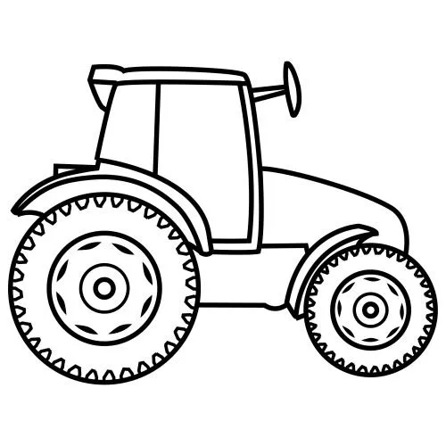 Tractor para colorear - Imagui