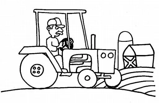 TRACTORES PARA COLOREAR