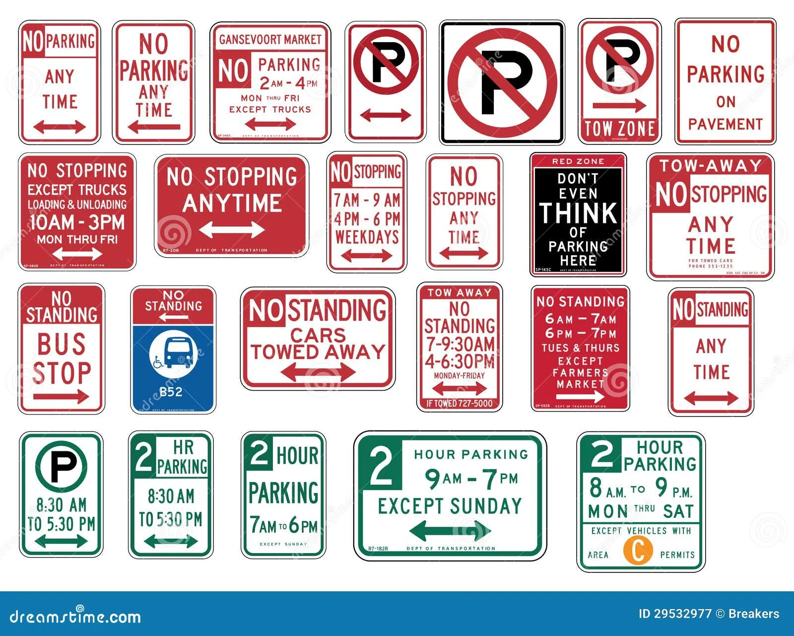 El Tráfico Señal Adentro Los Estados Unidos - Estacionamiento ...