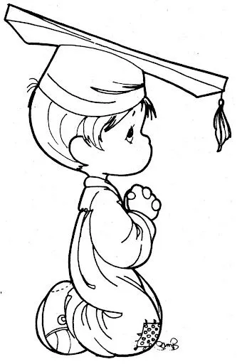 Pinto Dibujos: Graduación Precious Moments – dibujos para colorear