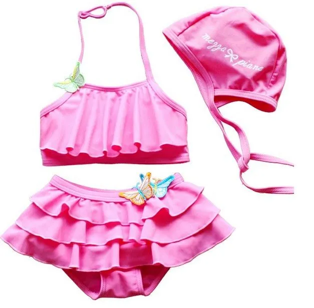 Traje De Baño Bikini Para Bebe Niña 2 - 6 Años Envio Gratis ...