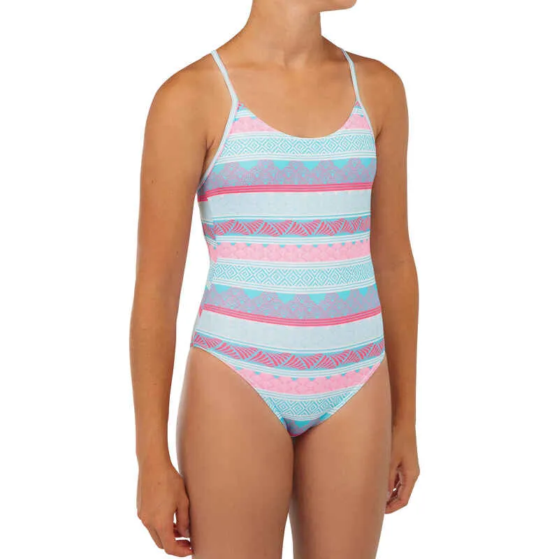 Traje de baño para niña 100 - Turquesa - Decathlon
