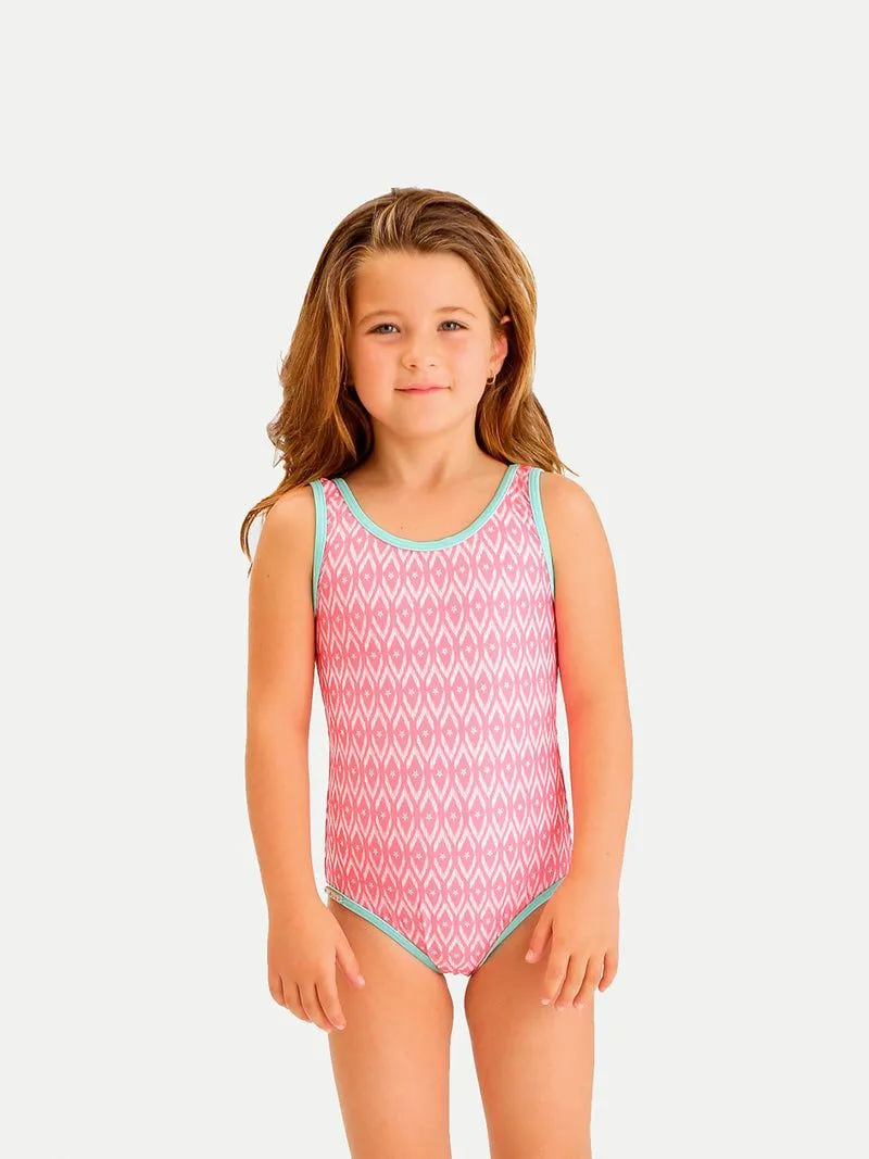 Traje de Baño Niña Entero - Pink Stars One Piece - 6 Meses a 14 Años | 98  Coast Av
