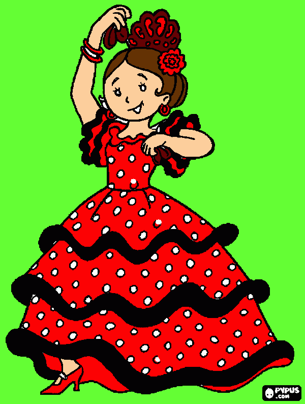 traje de flamen para colorear, traje de flamen para imprimir traje de flamen para colorear, traje de flamen para imprimir