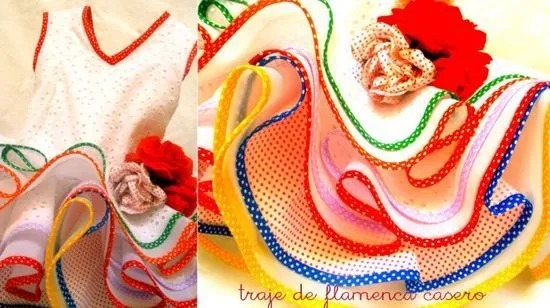 Traje de flamenca casero para niña, consejos: http://www ... Traje de flamenca casero para niña, consejos: http://www ...