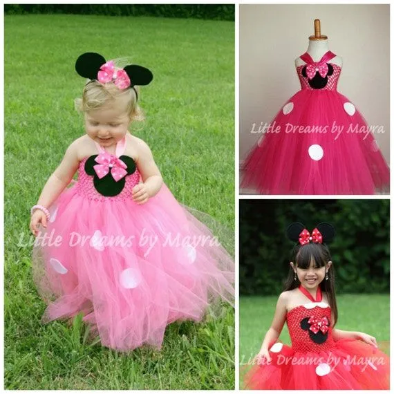 Traje inspirado en minnie mouse rojo o por LittledreamsbyMayra