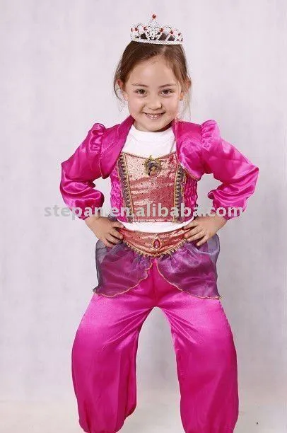 Traje de jazmín princesa para los niños TZ-8786B-Otros Trajes ...