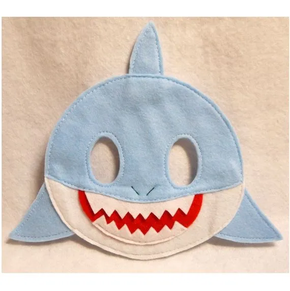 Traje de máscara de tiburón fiesta de tiburones favor de - Etsy México