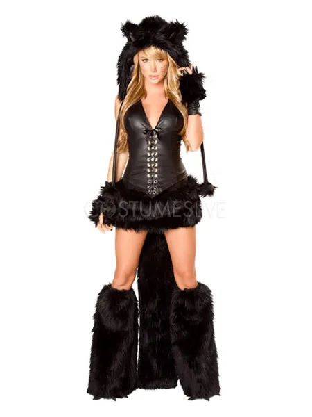 Traje negro para disfraz de Gatubela - Costumeslive.com by Milanoo Traje negro para disfraz de Gatubela - Costumeslive.com by Milanoo