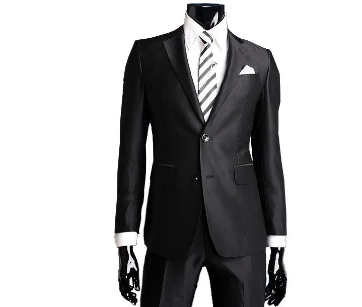 Traje slim fit black - Imagui