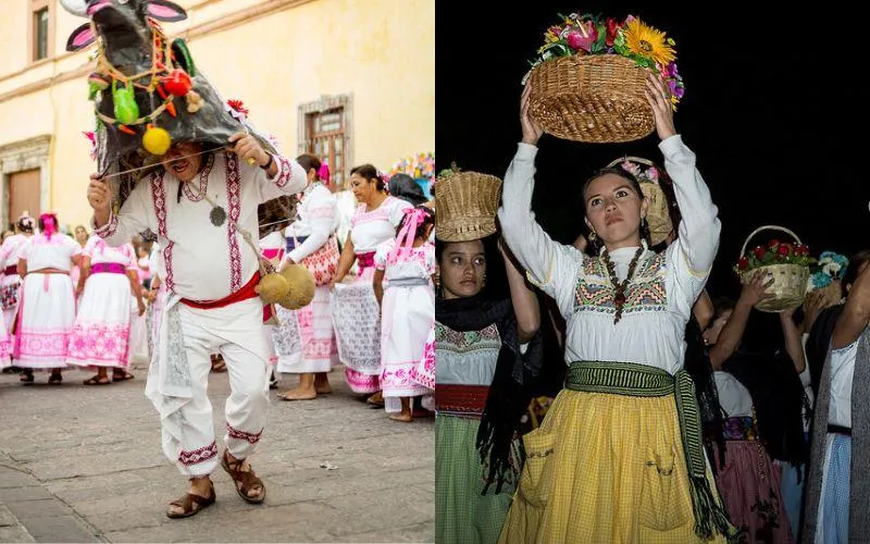 Traje típico de Querétaro en mujeres y hombres Traje típico de Querétaro en mujeres y hombres