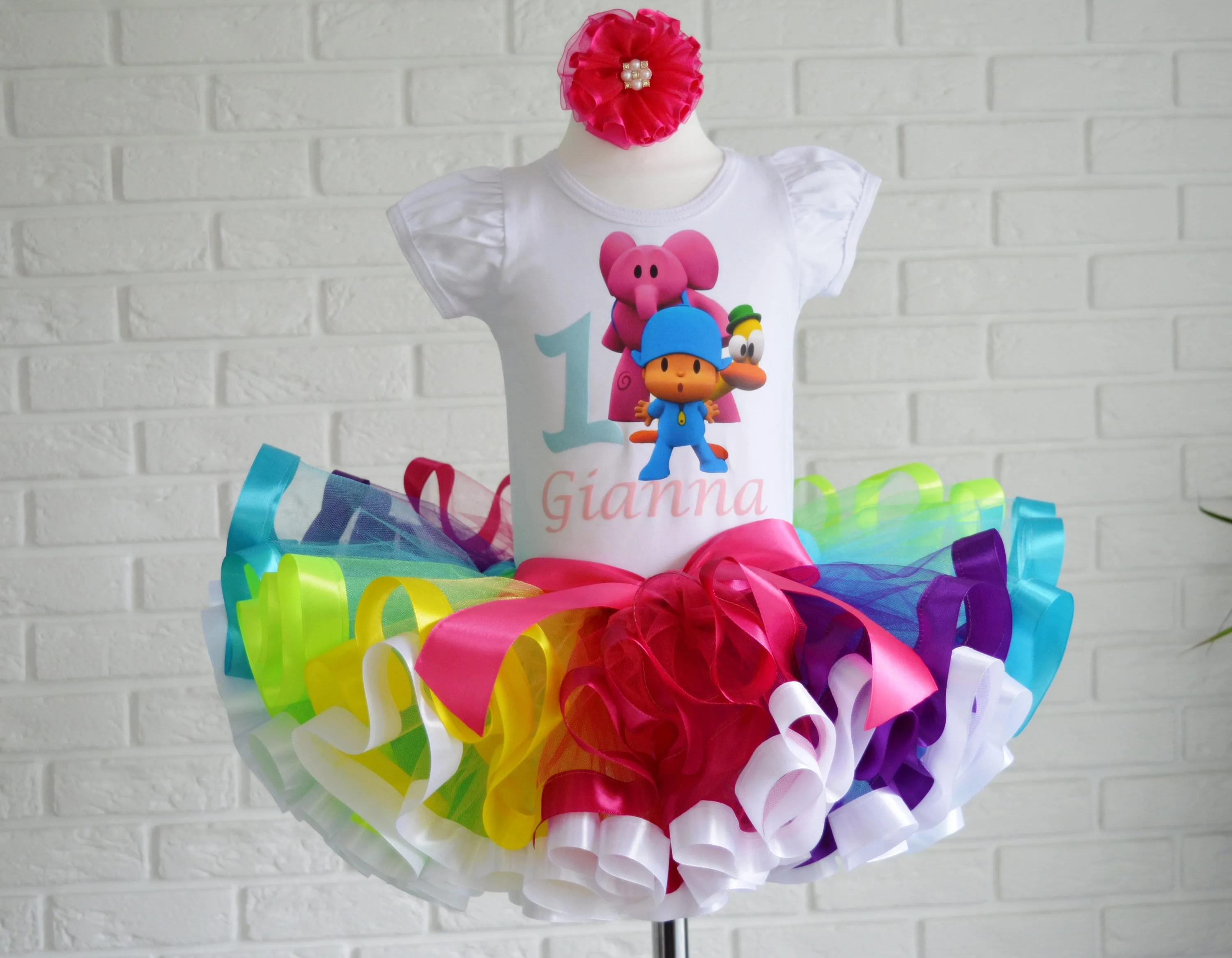 Traje de tutú de cumpleaños personalizado de POCOYO conjunto - Etsy México Traje de tutú de cumpleaños personalizado de POCOYO conjunto - Etsy México