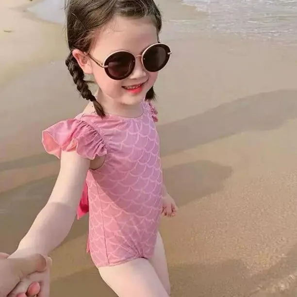 Trajes de baño para , traje de baño con patrón de sirena, traje de baño sin  mangas para la playa de DYNWAVEMX Traje de baño para niña pequeña | Bodega  Aurrera en línea