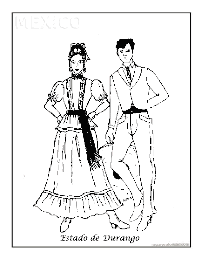Dibujos para colorear trajes típicos mexicanos | Jugar y colorear Dibujos para colorear trajes típicos mexicanos | Jugar y colorear