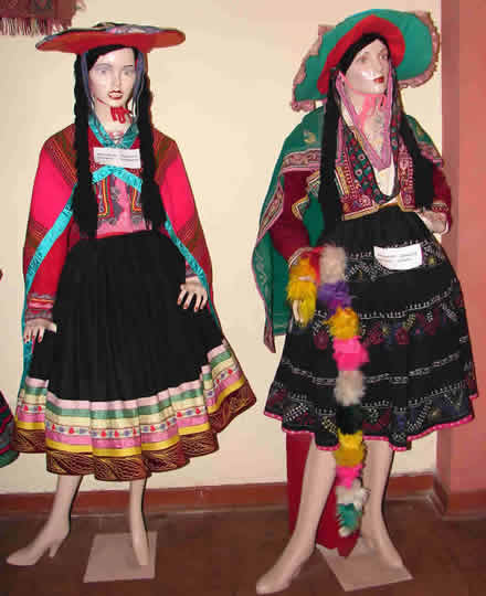 ALGUNOS TRAJES TIPICOS DEL DEPARTAMENTO DE CUSCO