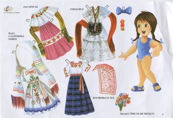 TODORECORTABLES SUEÑOS DE PAPEL: RECORTABLES TRAJES TRAJE TÍPICOS ...