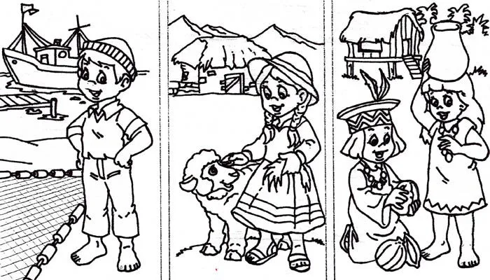 Trajes típicos de la sierra peruana para colorear - Imagui Trajes típicos de la sierra peruana para colorear - Imagui