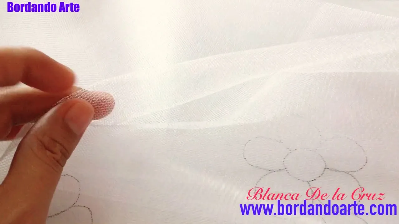 Transferir dibujo a tela tul o transparente. - YouTube