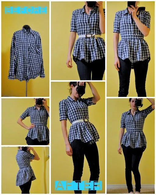 Transforma una camisa de hombre en una linda blusa | DE TODO UN POCO Transforma una camisa de hombre en una linda blusa | DE TODO UN POCO