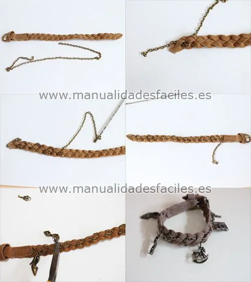 Transforma un cinturón en pulsera | Manualidades faciles Transforma un cinturón en pulsera | Manualidades faciles