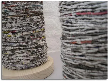 Arte con lixo e mais...: Transformar el papel de periódico en hilo ... Arte con lixo e mais...: Transformar el papel de periódico en hilo ...