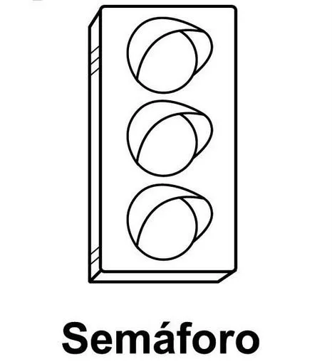 Imagenes de de transito para colorear en grande - Imagui