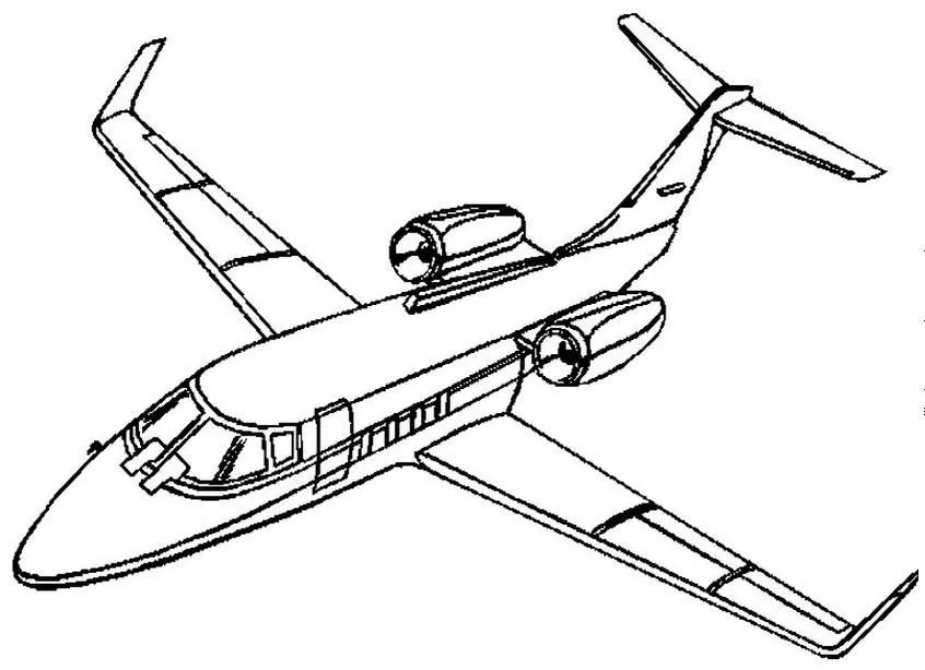Transportes para colorear: aviones pequeños y avionetas