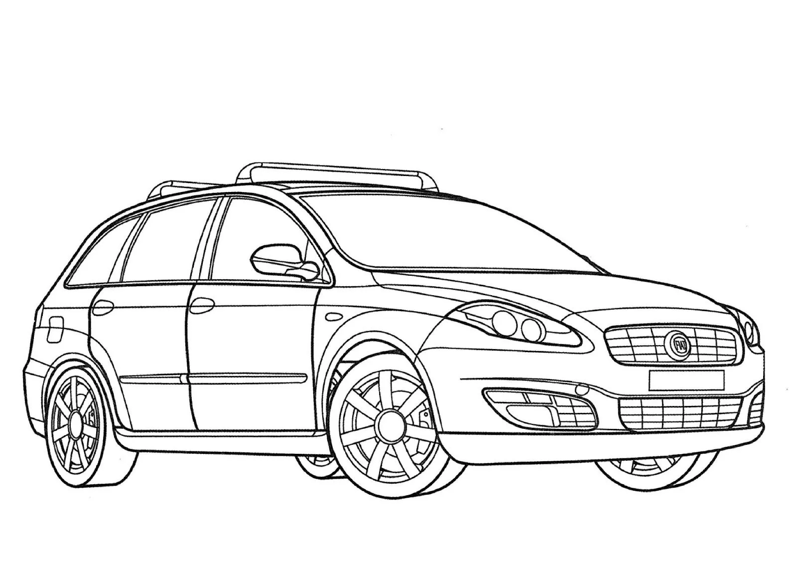 Transportes para colorear: + coches Fiat para colorear Transportes para colorear: + coches Fiat para colorear