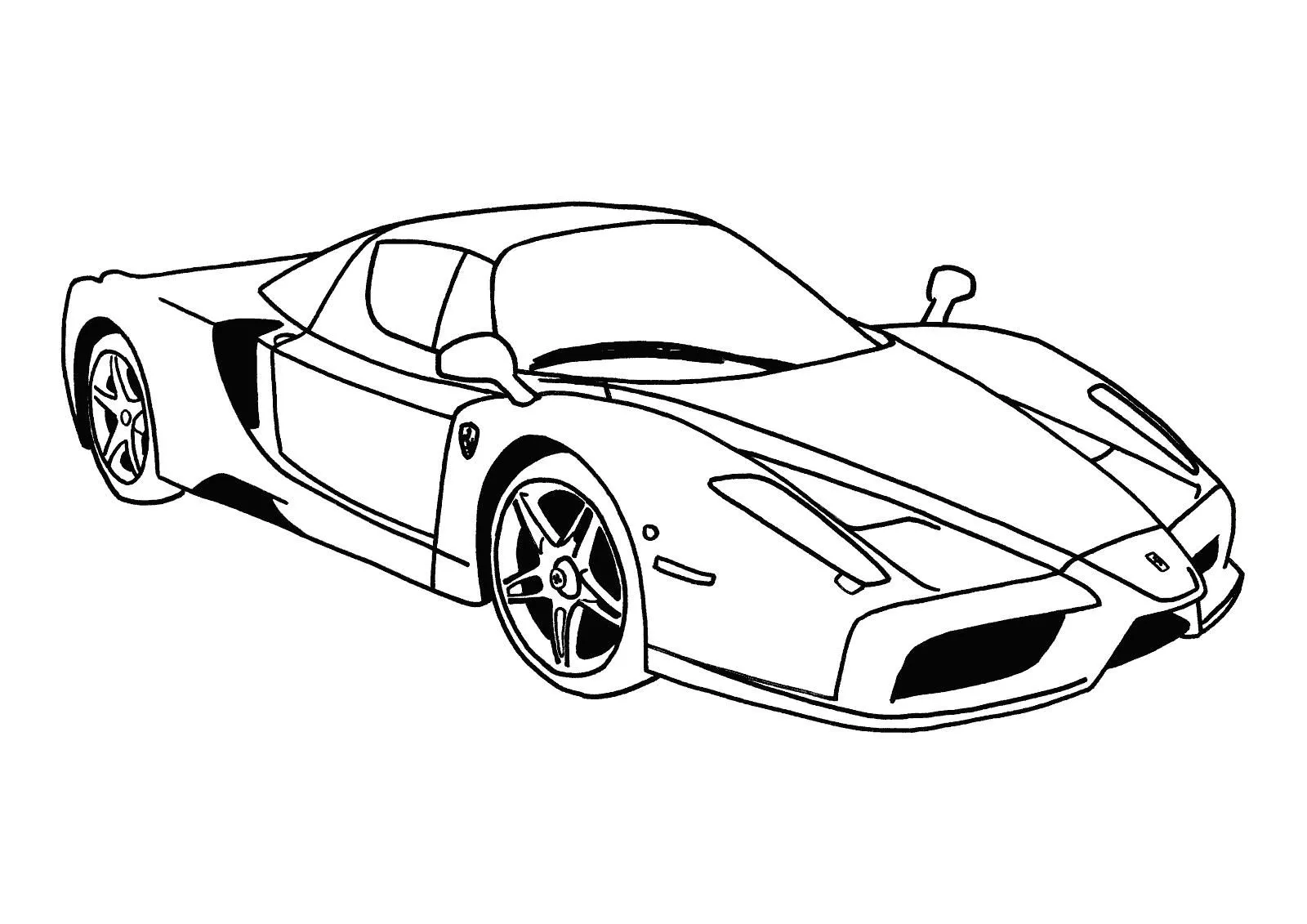 Transportes para colorear: + Ferraris