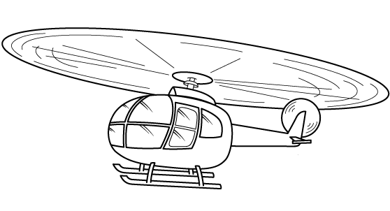 Transportes para colorear: Helicópteros pequeños Transportes para colorear: Helicópteros pequeños
